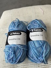 2 x 100g balls of Patons Smoothie DK wool 100% Acrylic 