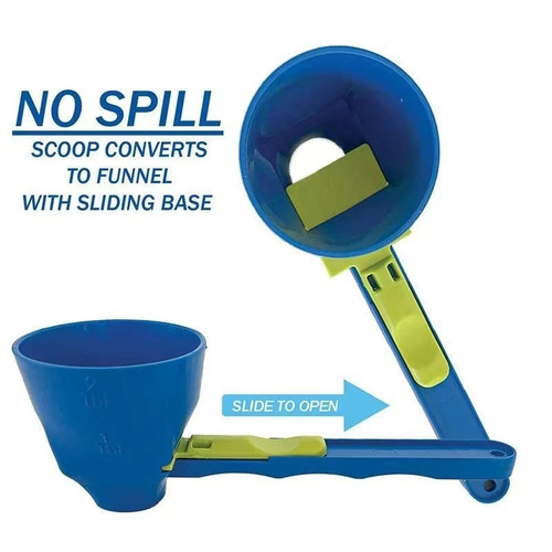 Simple funnel measuring - measuring, spoon