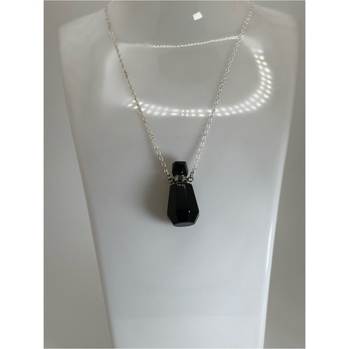 Obsidian perfume bottle - obsidian,