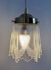 Antique Glass Gas Light Shade