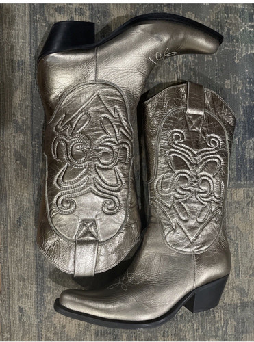 High noon silver - leather, knee