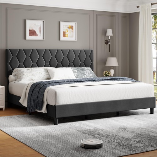 King size bed frame - bed,