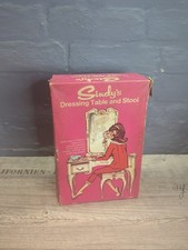 Sindy Vintage Dressing Table, Stool & Accessories 1968 Pedigree @chu#J