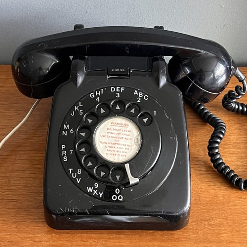Vintage black rotary - rotary, desk