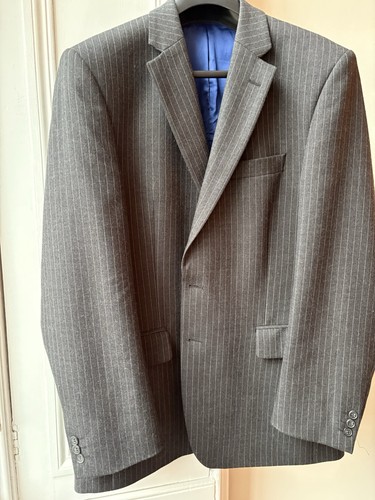 Dark grey pinstripe gents suit - grey,