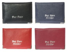 Soft Real Leather Bus Pass