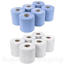 Centrefeed Blue White Rolls -