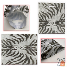 50 CARRIER BAGS ZEBRA DESIGN