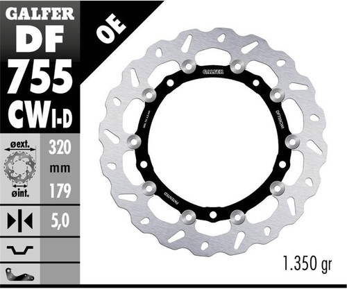Galfer front brake disc wave - galfer,