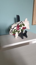 GRISELDA HILL POTTERY Wemyss VINTAGE SLEEPING PIG / PIGLET Cherries   
