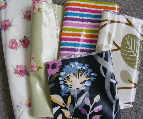 Scrap remnants oilcloth fabric - scrap,