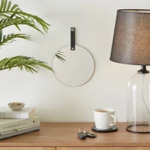 Dunelm hanging pu mirror - dunelm,