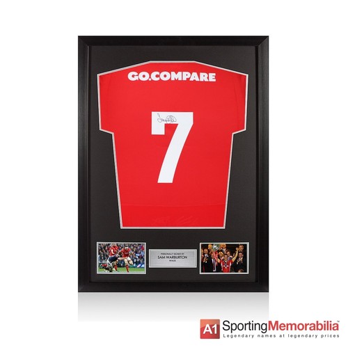 Framed sam warburton signed - warburton,