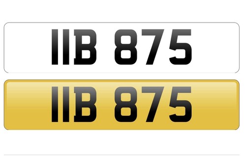 Iib 875 private reg - iib, plate