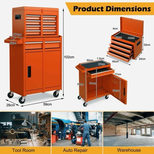 Rolling tool chest with - rolling,