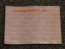 HONDA C50LA CUB OWNERS MANUAL 1981