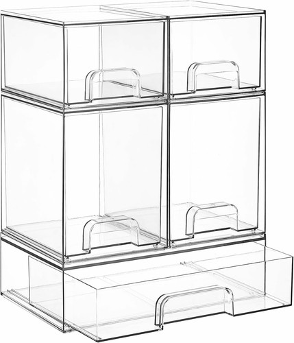 Set clear stackable - set,