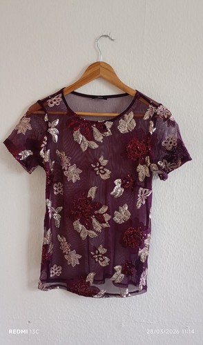 Ladies size sequin top - size, 10