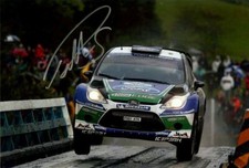 Petter Solberg Ford Fiesta RS WRC Rally New Zealand 2012 Signed Photograph *COA*