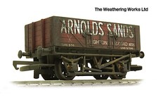 Hornby 5 Plank BR / PO Arnolds Sands Open Coal wagon *PRO WEATHERED LOOK*
