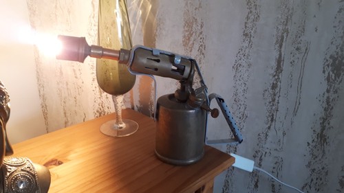 Working vintage blow torch - vintage,