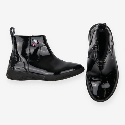 Clarks girls black patent - clarks,