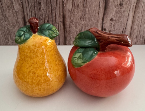 Vintage apple pear salt - apple,