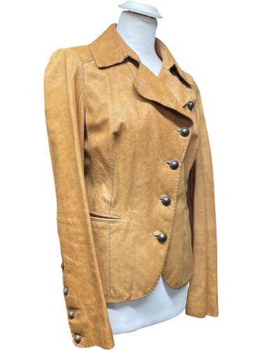 Vintage tailored tan leather - vintage,