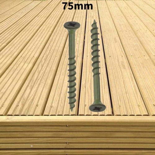Decking screws green - screws, coated