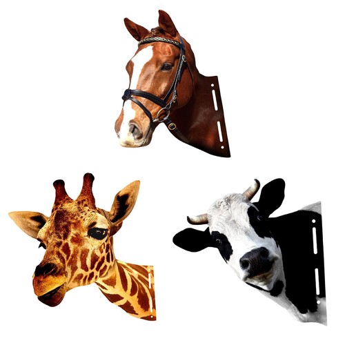 Animal heads wall - animal,