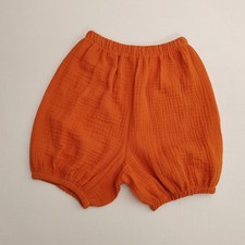 orange baby bloomers muslin cotton 