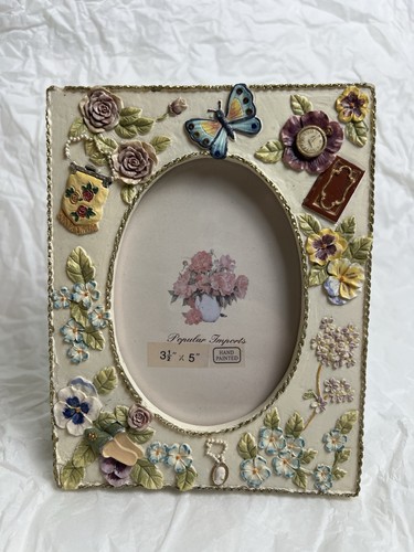 Floral picture frame hand - picture,