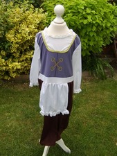 VICTORIAN TUDOR POOR MAID DRESSING UP COSTUME DRESS OUTFIT AGE 5 - 6 YEARS