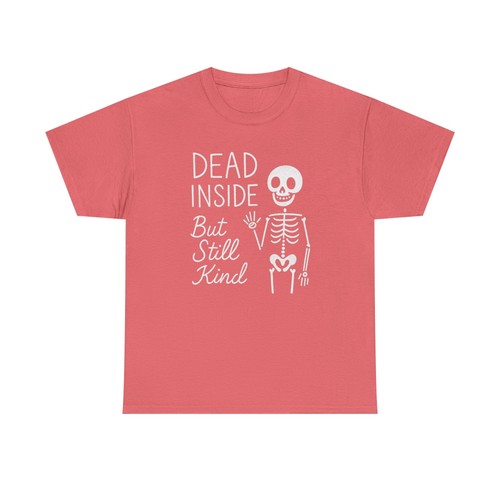 Funny skeleton tee dead - funny,