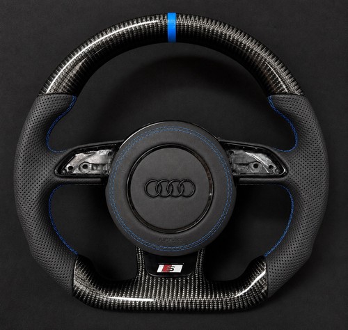 Audi blue stripe carbon fibre - audi,