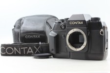 [ Top MINT w/ Case Strap ] Contax AX 35mm Black SLR Film Camera Body From JAPAN