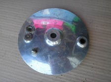 Norton 350 500 600 650 ?? 8" front full width hub BARE brake plate USED AS FOUND