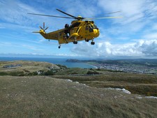 Sea king over Great Orme