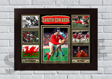 Gareth Edwards Wales Rugby Legend A4/A3-Unframed/Framed Autograph gift#78 signed