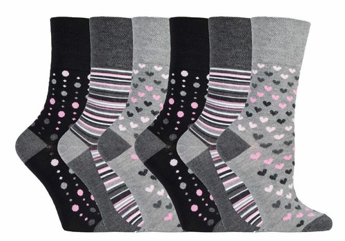 Ladies gentle grip bamboo grey - bamboo,