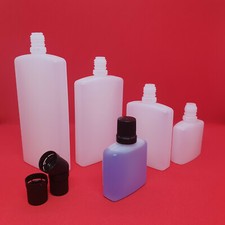Plastic HDPE Bottle with caps