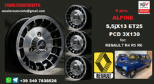 Alpine Turbo 13 Inch 3 Hole Alloy Wheels for Renault R4 R5 R6 R7 4 5 6 7