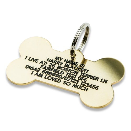 Deeply engraved solid brass