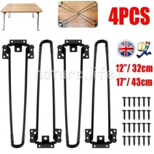 4Pcs Folding Table Legs 12" /