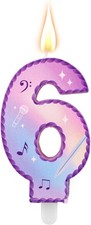 Music theme birthday number - music,