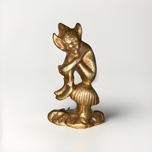 Brass pixie figure - brass, vintage