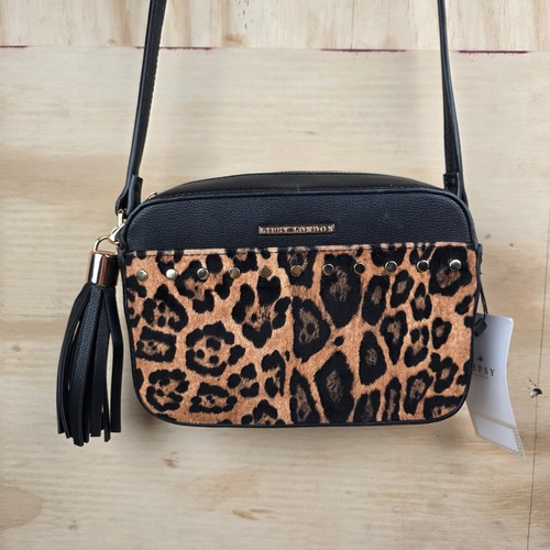Lipsy bag black - bag, leopard