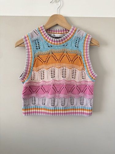 Zara colourful pointelle knit - colourful,