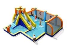 Costway Giant Soccer Themed Inflatable Water Slide