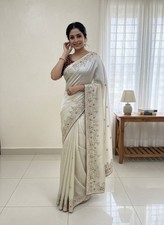 soft orgaza silk saree